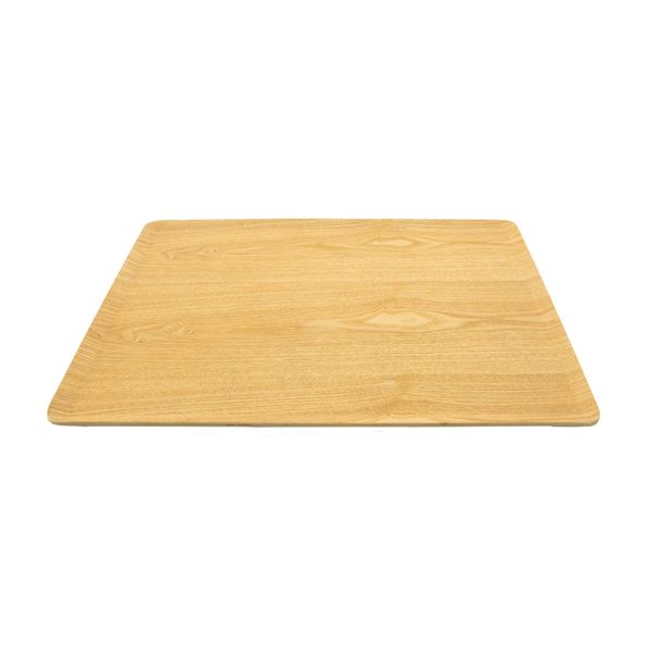 Asahi Koyo NC22-03 Wooden Tray, Rectangular, Natural, L 15.7 x 11.8 inches (40 x 30 cm), Non-slip, Stylish, Tray