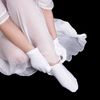 6 Pairs Cotton Moisture Socks Foot Spa Socks Moisturising Socks for Dry Hard Cracked Skin, White