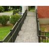 1.9" Round x 4 ft. Bronze Aluminum ADA Handrail Kit - Includes 2 wall brackets