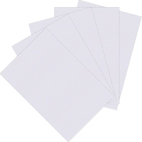 Alpinleux 5 Sheets Plastic Fursuit Eye Mesh, PVC White Net for Furry Cosplay, Waterproof Printable Eye Mesh for Props, Fursuits, Crafts (11.8"x7.87")