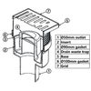 Regulated Height Bottom Outlet 100x100mm Floor Ground Waste Drain Gully Trap