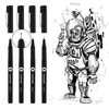 Molotow Blackliner Black Marker Brush - MO200486 Set 2 4er Set Black