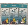 3 Packs Hurricane Shrimp Fly Rigs Red Yellow
