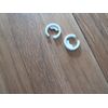 2 Springfree Trampoline white C-clip fit all models (go into net rod socket) NEW