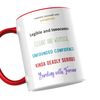 Personalised Emoji 11oz Mug Featuring Nail Polish Red