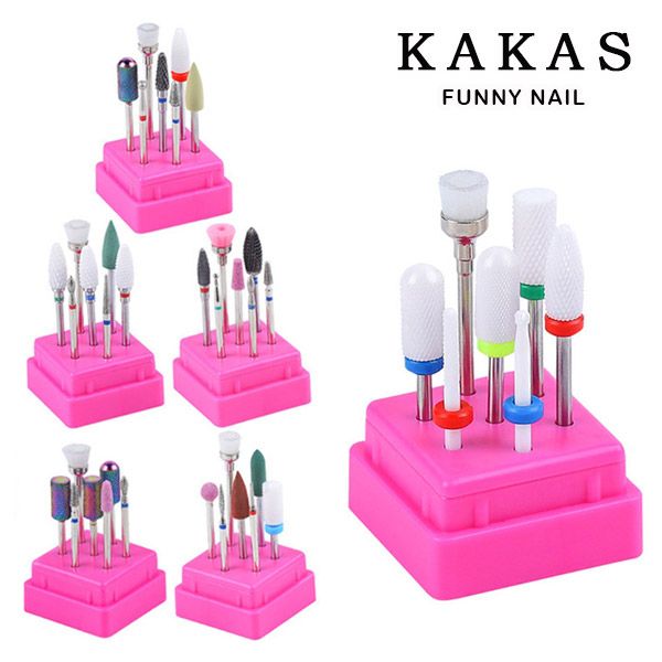 [Funny Nail] Nail Bit Drill Care Nail Care for Nail Drill Bit Set