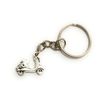 FizzyButton Gifts Scooter Moped Charm Keyring Key Ring with Silver Tone Keychain