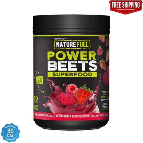 Nature Fuel Power Beets Powder, Delicious Acai Berry Pomegranate, Concentrated S