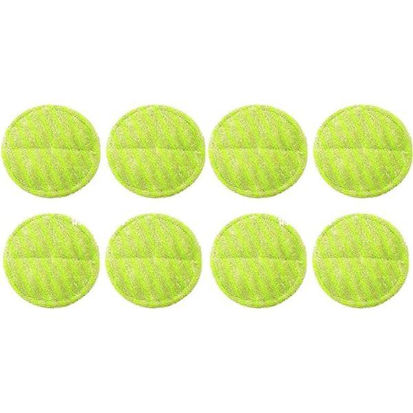 YIYI Electric Rotating Mop Replacement Mop Pads Set of 8, Set of 4, 6.3 inches (16 cm), Flooring Cleaning, Floor Cleaning (8)