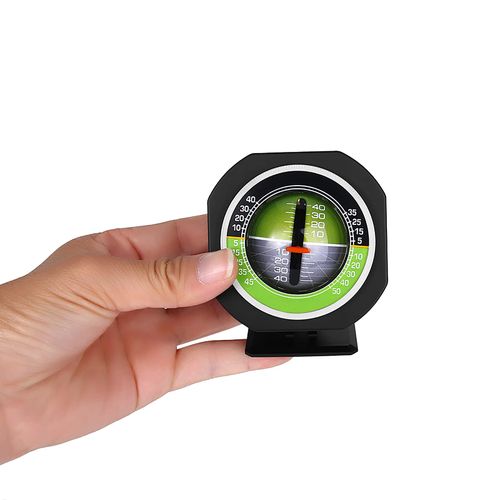 Topyond Car Inclinometer Level Outdoor Luminous LED Car Compass ABS Material Euipment for Auto Car Vehicle Boat Tourism Angle Slope Meter Banlancer Measure Equipment