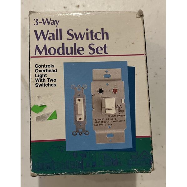 Radio Shack #61-2686 Plug ’N Power Remote Control 3-Way Wall Switch Module Set