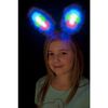 White & Blue Light Up Bunny Ears Hen Party Costume
