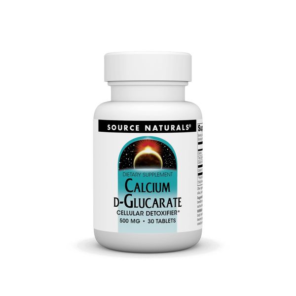 Source Naturals Calcium D-Glucarate 500mg Cellular Detoxifier - 60 Tablets