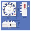 Timer Switch, 24 Hours, Program, Direct Connection to Outlet, White, 15 Minutes Units, Repeat Function, Program Timer, Timer Outlet, Switch Type, Power On/Off, Power Saving, Prevents Forgetting to