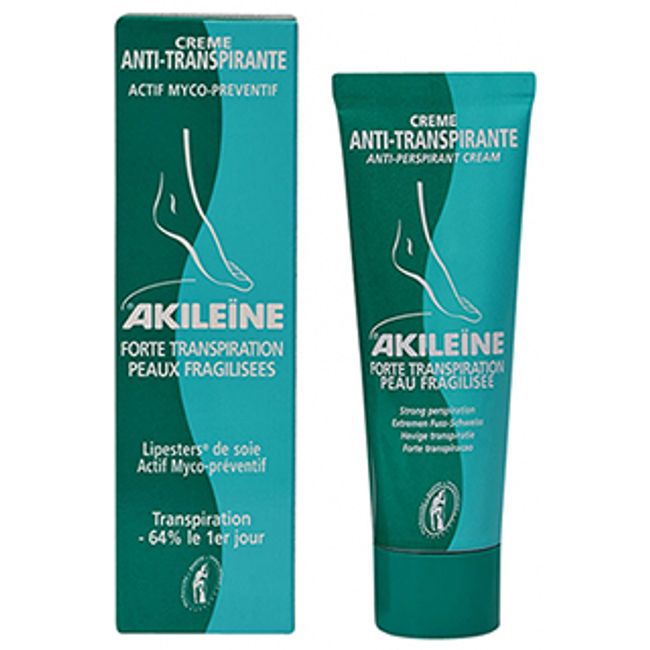 Aquilane Anti-Transpiran Foot Cream 50ml Foot Antiperspirant Foot Odor Perspirex Foot Care Overseas Mail Order <br> AKILEINE CREME ANTI-TRANSPIRANTE 50ml