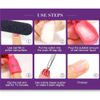 IME Nail Polish Remover Clips Set, Nails Art Gel Cap Soak Off Clip UV Manicure Acrylic Nails Wrap Tool Black Colour 10 pcs