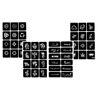 Set di 4 stencil per tatuaggi con drago, 48 stencil P4