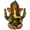 Exotic India Blessing Ganesha - Brass Statue