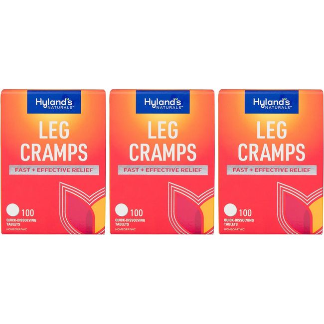 Hyland's Relax Calf and Foot Cramps, 100 Tablets each Value Pack of 3