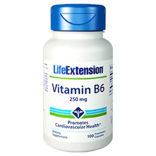 Vitamin B6 250 mg, 100 vegetarian capsules