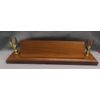 eagle trims quality walnut desk wedge 12" wide x 3" tall includes lettered plate