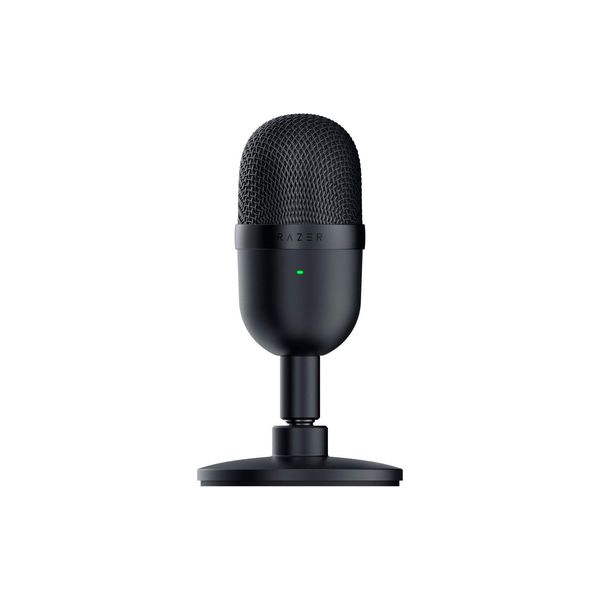 Razer Seiren Mini USB Condenser Microphone: for Streaming and Gaming on PC - Professional Recording Quality - Precise Supercardioid Pickup Pattern - Tilting Stand - Shock Resistant - Classic Black