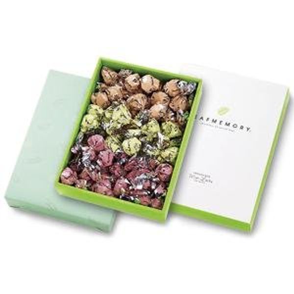 Monroir Leaf Memory Gift Box (Orange, Peach, Green, Approx. Equal (60 Pieces Total))