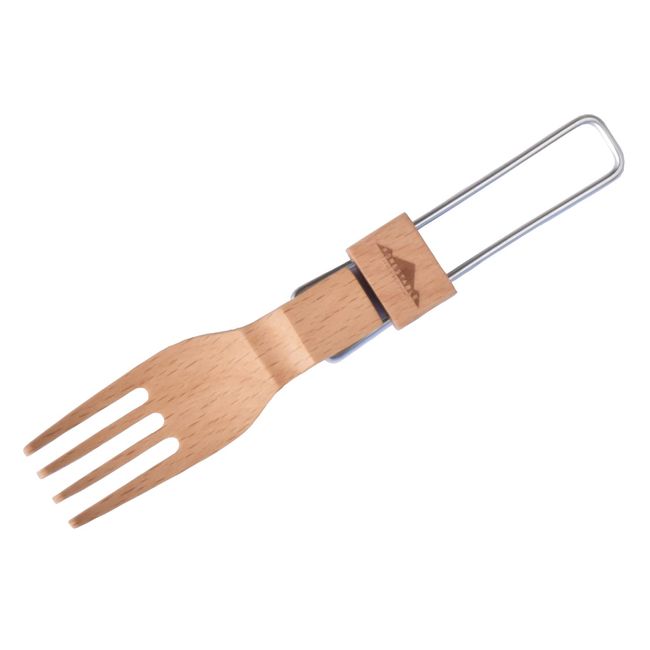 FORESTABLE FOLDABLE Fork, Wood, Natural Wood, Outdoor, Camping, Folding