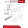 Visionis VIS-LS600 LS Bracket for 600lbs Electromagnetic Lock for Outswinging Narrow Door Access Control