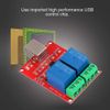 CCYLEZ 2 Way 5V Relay Drive Module, Onboard Square USB Interface 5V Computer USB Smart Switch Controller PC Relay Expansion Board, Support XP