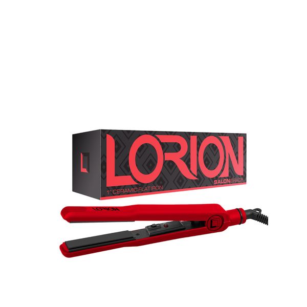 Pure CERAMIC Ultra Smooth Plates 1" Ceramic Flat Iron (Red)