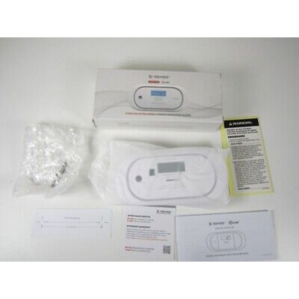 X-Sense XC01-WR Wireless Interlinked Carbon Monoxide Alarm New / Open Box