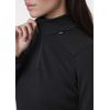Helly Hansen Women's Base Layer Top Merino Midweight 1/2 Zip Base Layer Top, Black, M, 49377