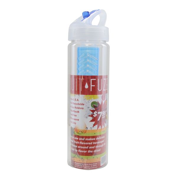 Fruit Fuze Water Bottle, Clear (1342614-CUSTOM)