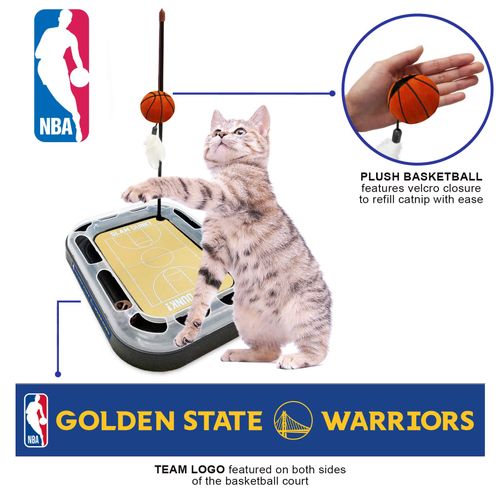 Pets First Golden State Warriors Basketball Cat Scratcher Toy