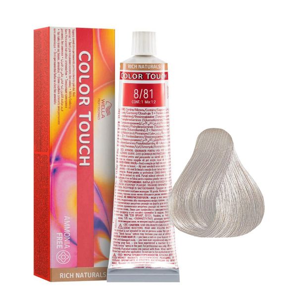 Wella Color Touch 8/81 Light Blonde Pearl/Ash, 60 ml