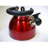 2.5 Litre Whistling kettle - Red - Folding handle