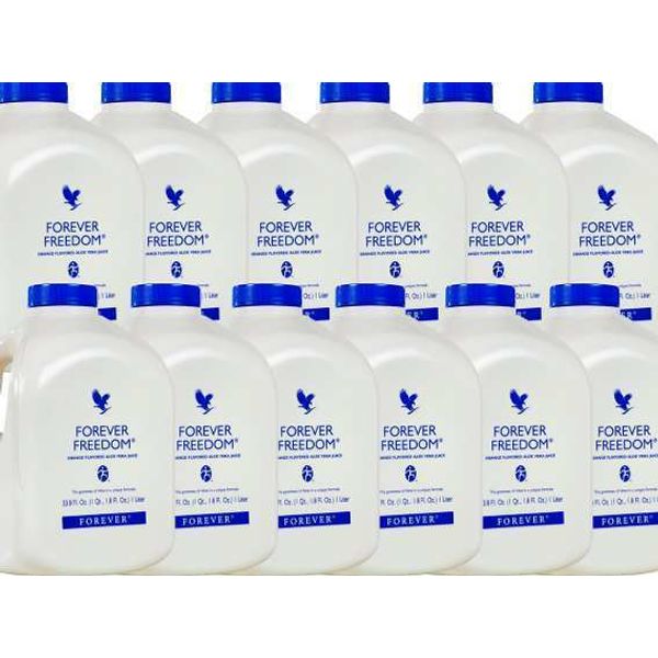 12 bottles of Forever Freedom 33.8 fl.oz (1 Liter)