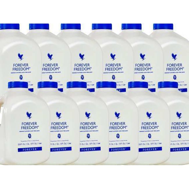 12 bottles of Forever Freedom 33.8 fl.oz (1 Liter)