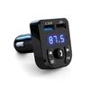 2PCS Bluetooth 5.0 Car Wireless FM Transmitter Adapter 2USB PD Charger AUX Hands