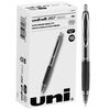 uni-ball 1736097 207 Needle Retractable Gel Pens, Medium Point (0.7mm), Black, 12 Count (Pack of 1)