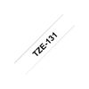 Brother TZe-221 Labelling Tape Cassette, Black on White, 9 mm (W) x 8 m (L), Laminated, Brother Genuine Supplies