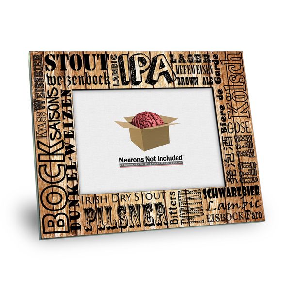 Types of Beers Printed Picture Frame