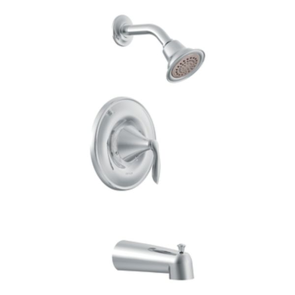 Moen T62133EP Eva Posi-Temp Tub and Shower Trim Kit without Valve, Chrome