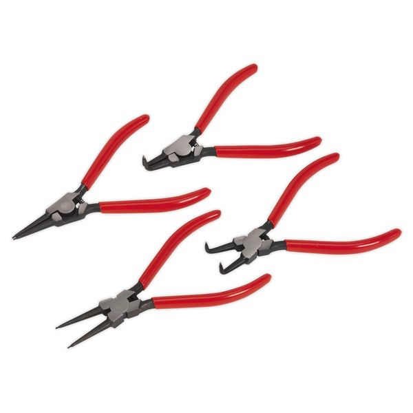 Sealey Ak8454 Circlip Pliers Set 4Pc 180Mm