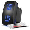 Nilight Rocker Switch High Low Beam Headlights Toggle On Off On Switch DPDT 7Pin