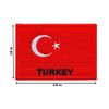 Graphic Dust Turkey Flag Embroidered Iron On Patch Türkiye Flag Patch Applique