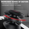 PlayRealm NO Falling Off Thumbstick Extender & Silicone Grip Cover 2 Sets for PS5 & PS4 Controller (Ghost Red)