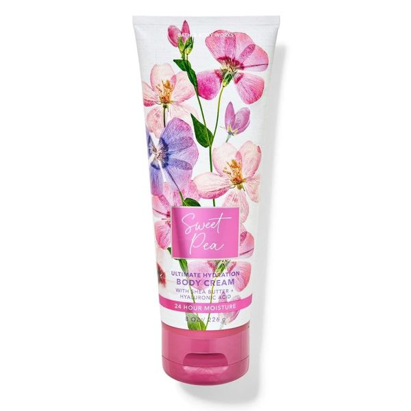 Bath and Body Ultimate Hydration Body Cream (8 OZ, Sweet Pea)