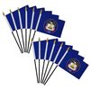 Utah 4x6in Stick Flag - 1 dozen pack
